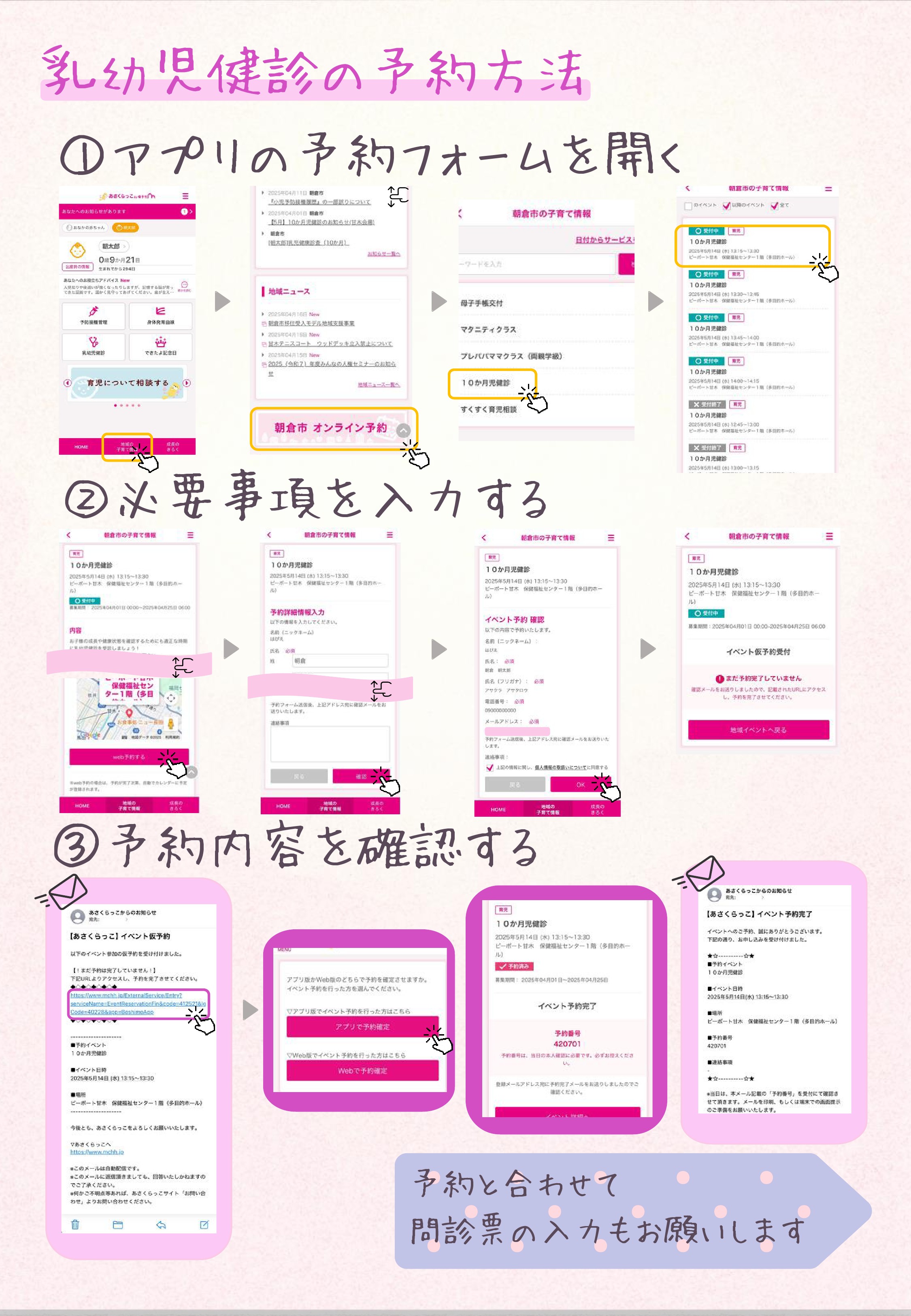 予約方法の画像