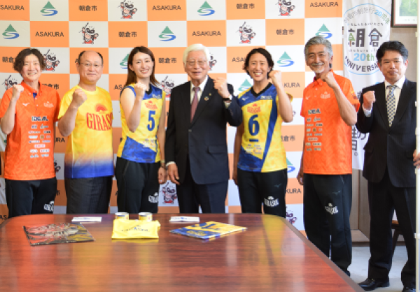 令和7年4月21日【福岡ギラソール 表敬訪問】の画像