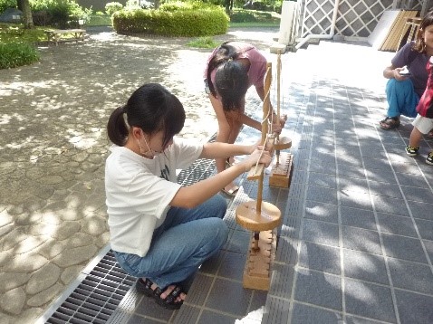 火おこし体験の画像