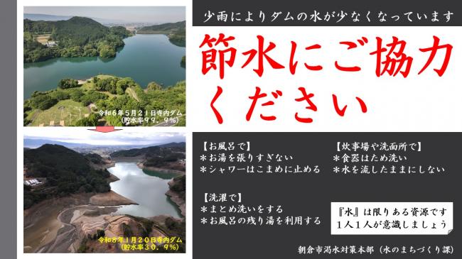 節水にご協力ください