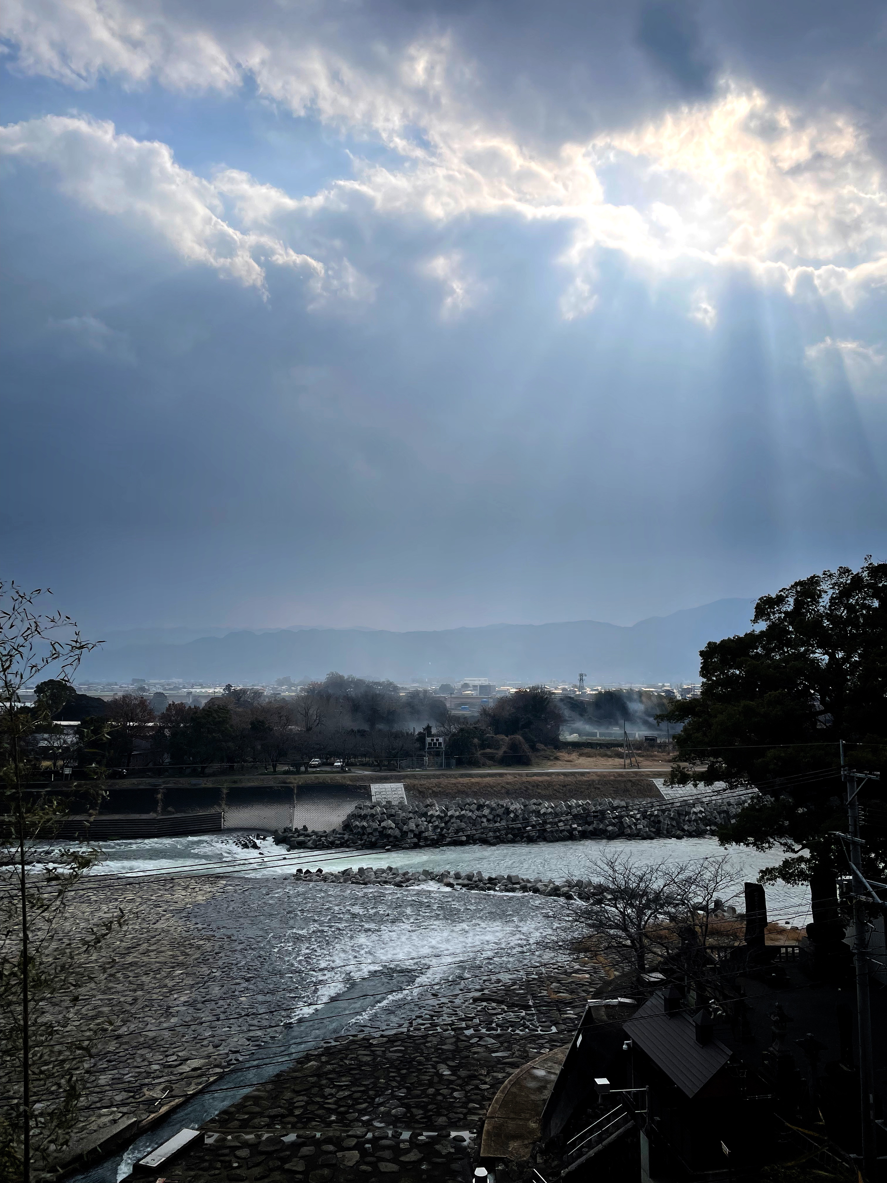 山田堰、冬の旅