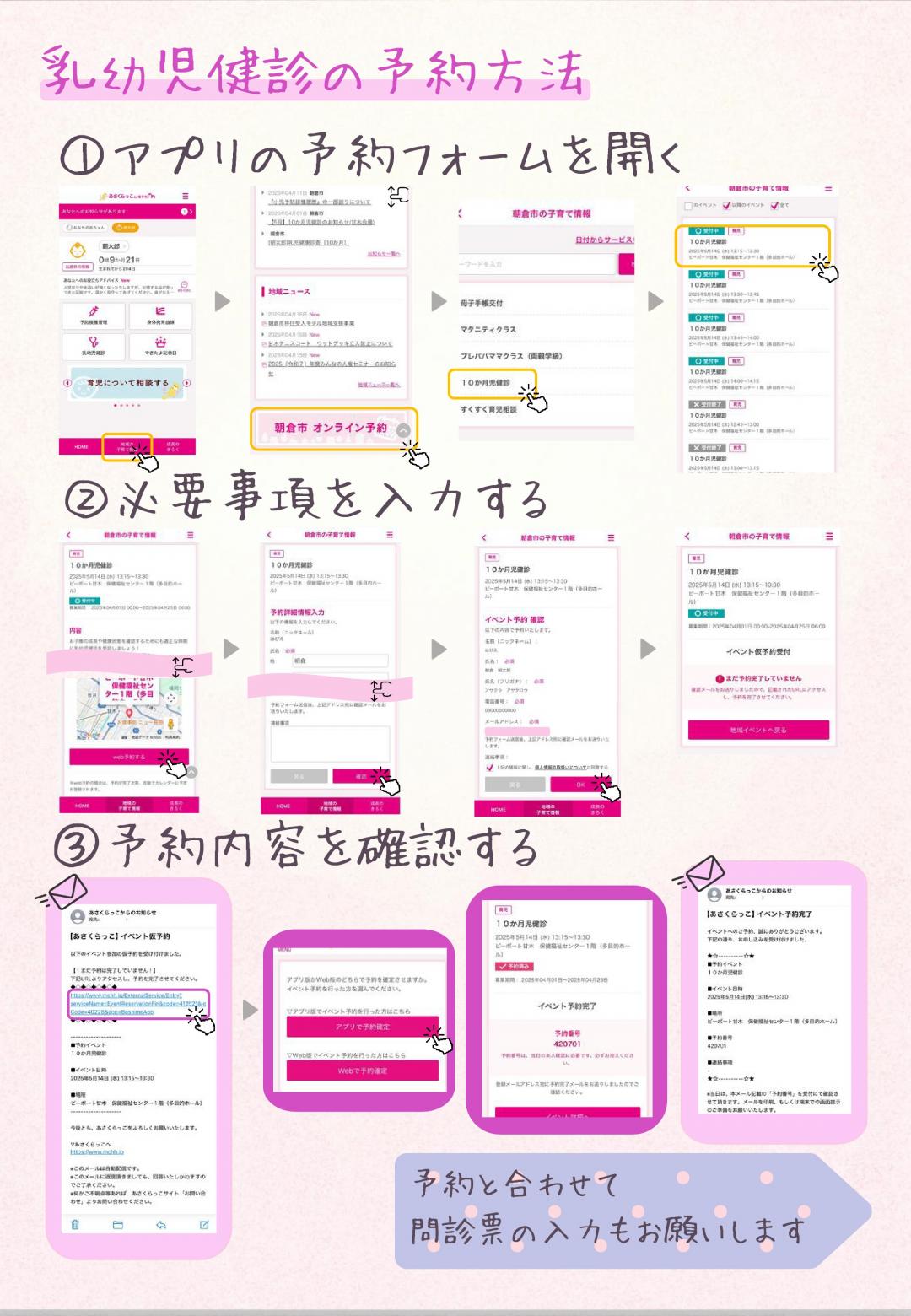 予約方法の画像