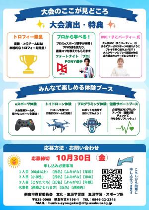 eスポーツ交流大会チラシ(裏)