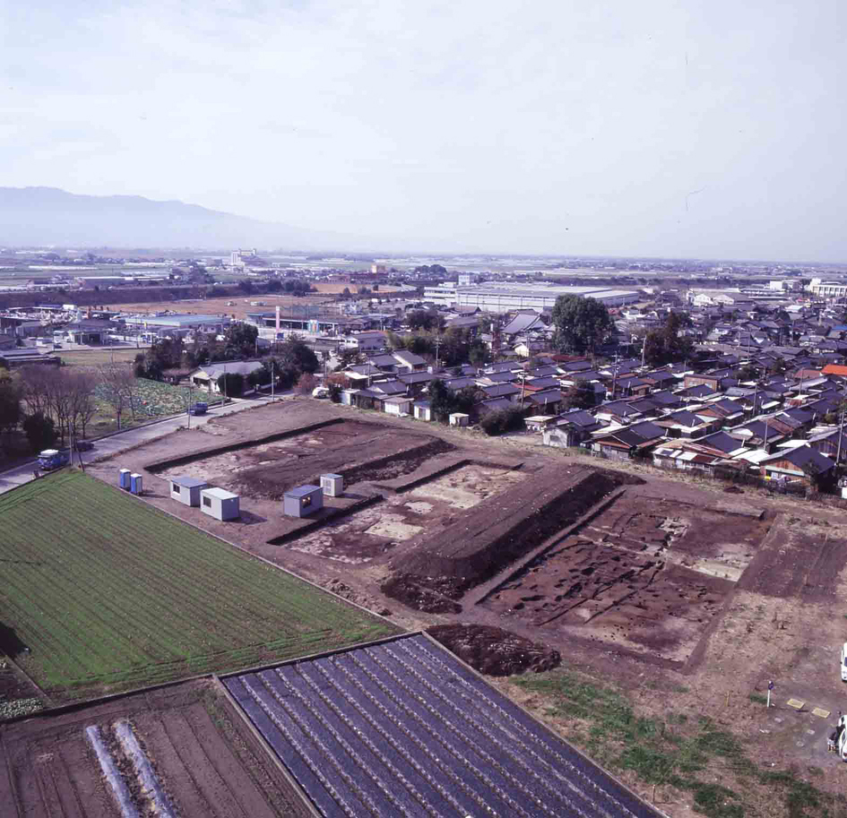 井出野遺跡発掘調査風景