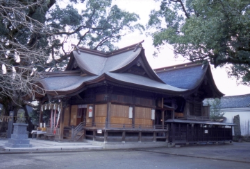 木造須賀神社本殿の外観