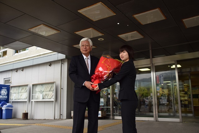 お花のお渡し