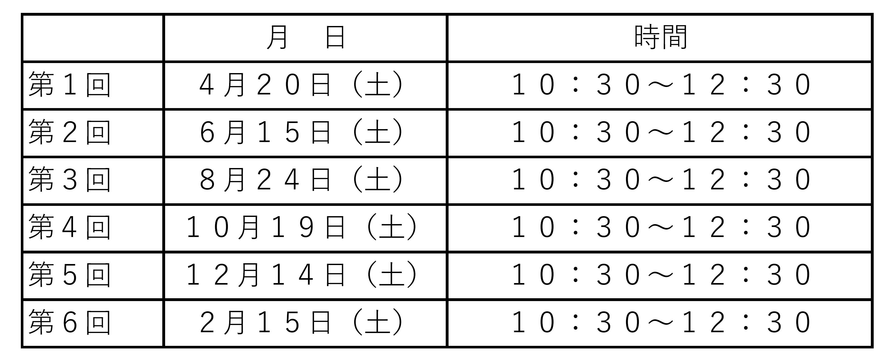 日程