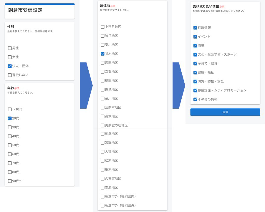 受信設定流れ